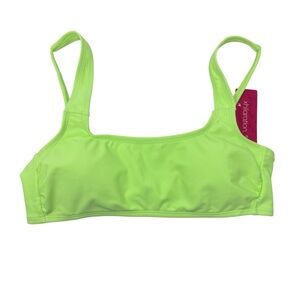 Xhilaration Bralette Bikini Swim Top Lime Green , M (4-6)